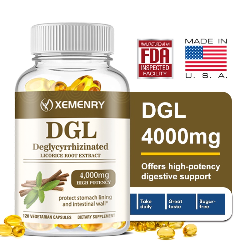 DGL Licorice Root Capsule Supplement Supports Stomach, Gut & Bowel