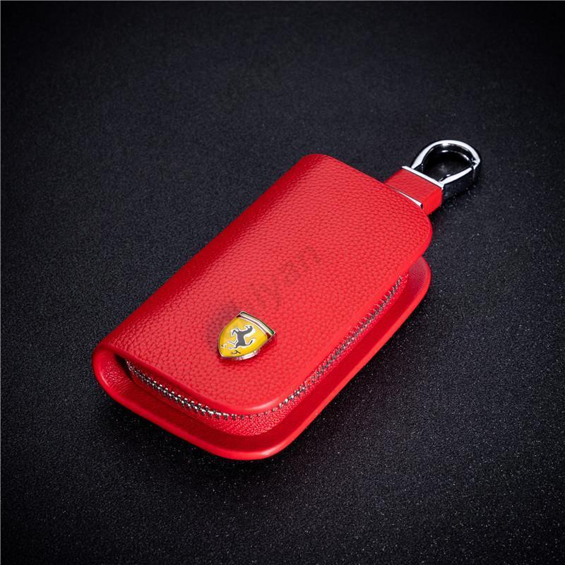 Leather Remote Smart Flip Car Key Fob Case Cover Holder Bag Wallet ...