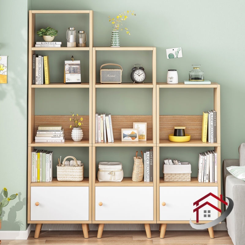 MultiLayer Bookshelf Simple Bookcase Living Room Large Capacity Storage Rack Book Storage