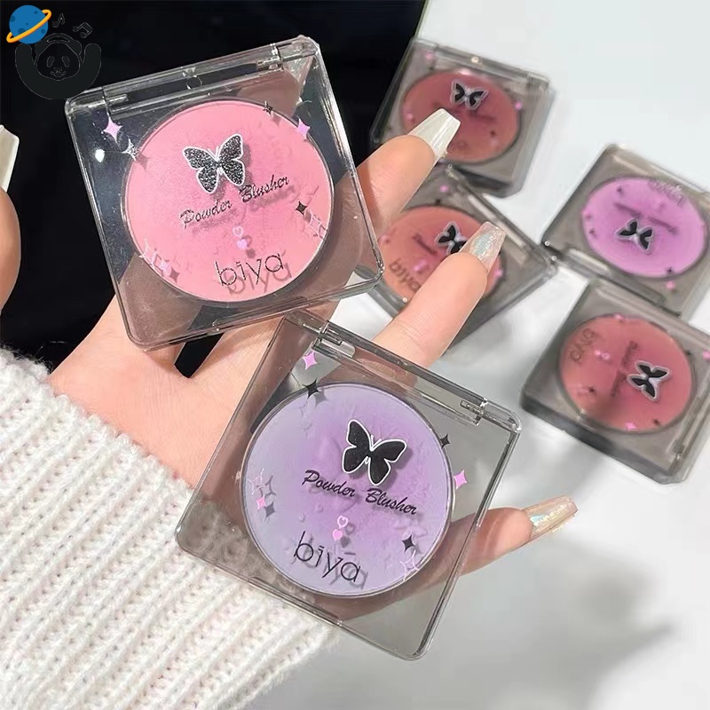 Butterfly Embossed Blush Matte Natural Sweet Cool Girl Cream Blush