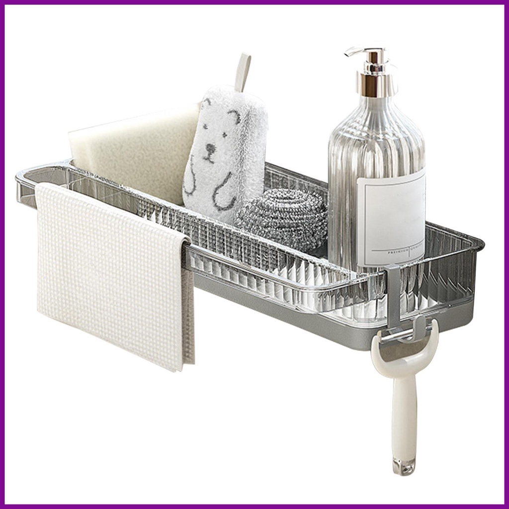 Above Sink Wall Shelf MultiFunctional Rack Drainer Over Sink
