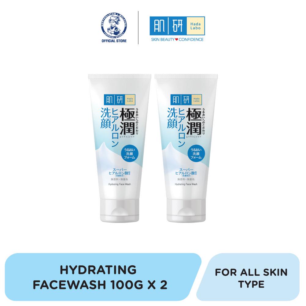 Hada Labo Hydrating Face Wash Moisturizing & Hydration (100g x 2 Pack