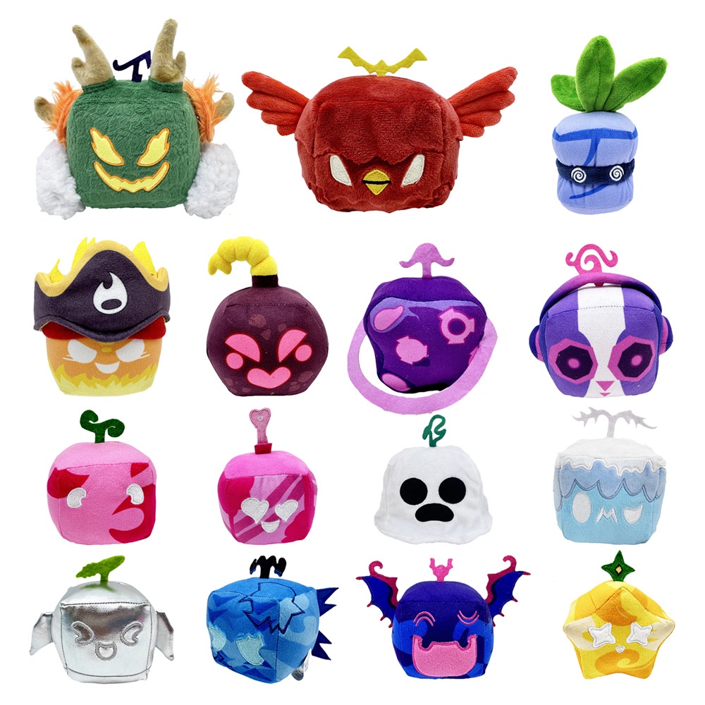 [Ready Stock] New Product blox fruits Game Merchandise Fruit Box Plush ...