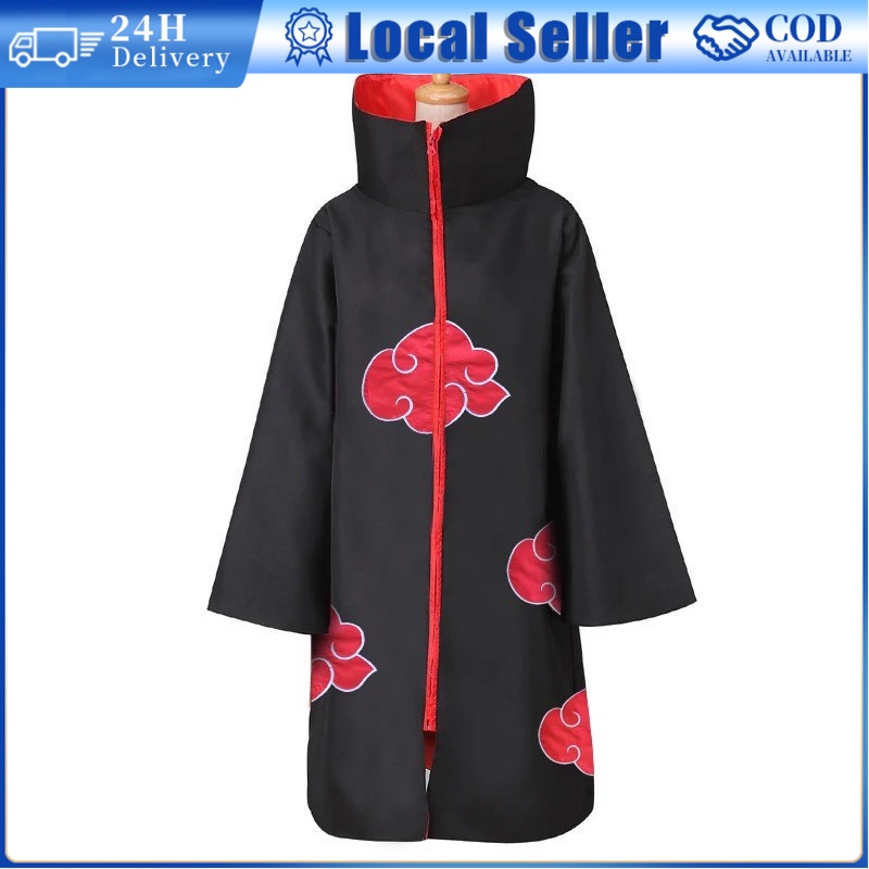 Akatsuki Cosplay Costume Cloak Mask Halloween Man Woman Sasuke Hatake ...