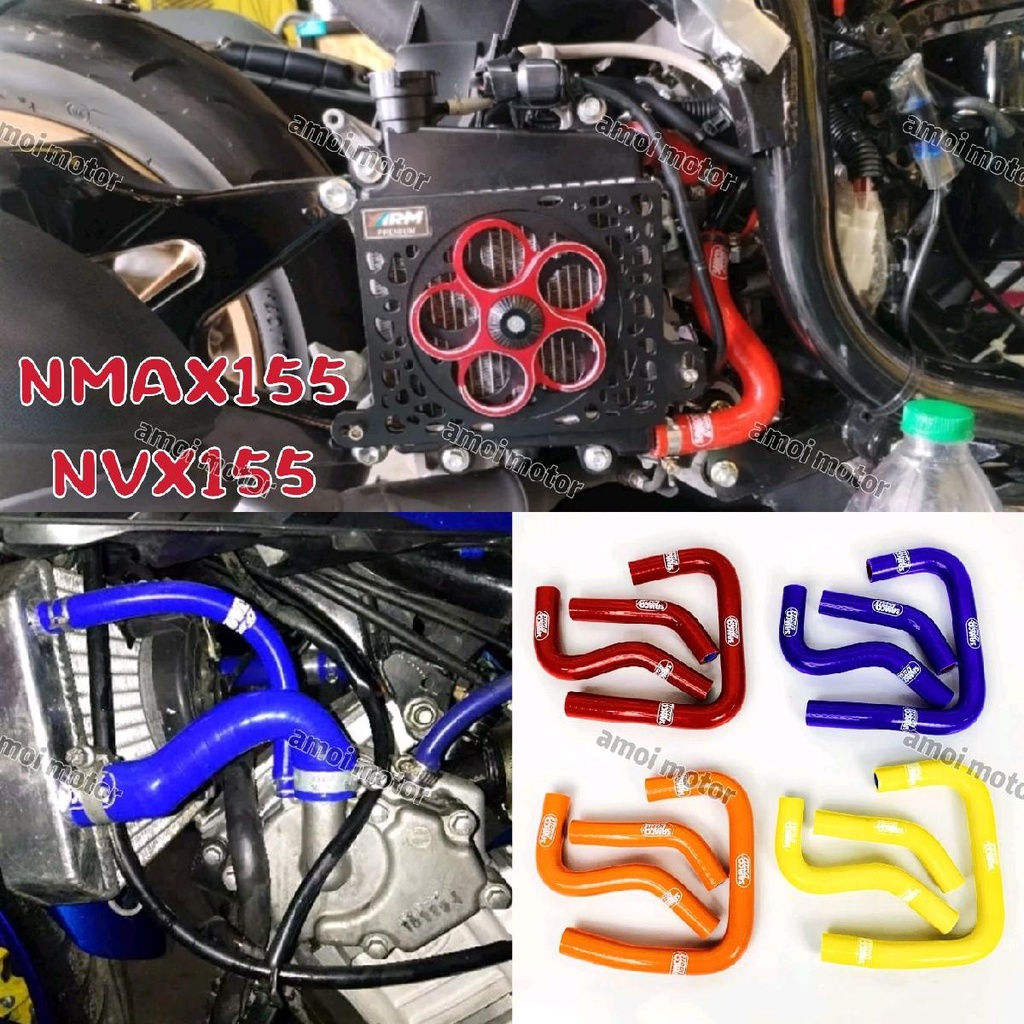 NVX155 NMAX155 RADIATOR HOSE SILICONE COOLANT HOSE RADIATOR PIPE NVX ...