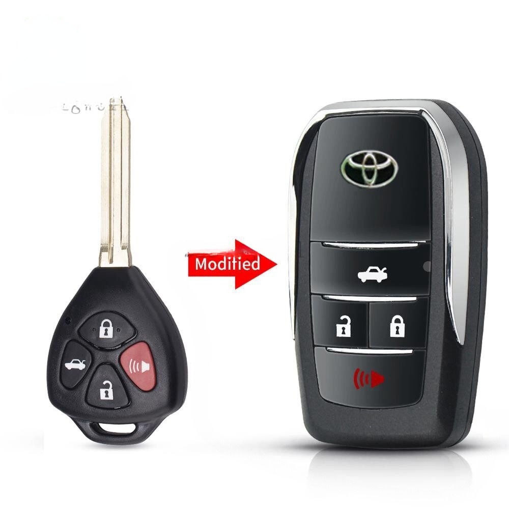Fit TOYOTA Corolla RAV4 Camry 4 Button Remote Smart Key Fob Silicone Case Cover - Foto 11