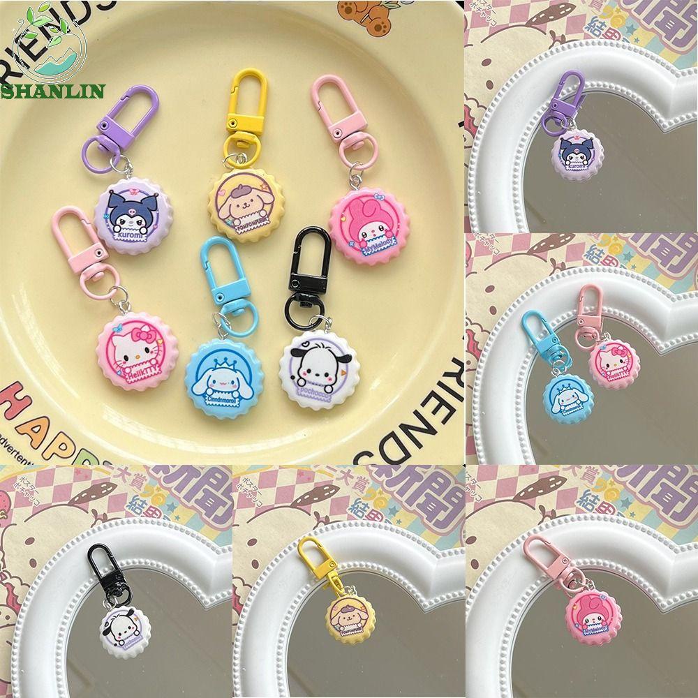 SHANLIN Key Ring Ornaments, Cinnamoroll Melody Cartoon Bottle Cap Key ...