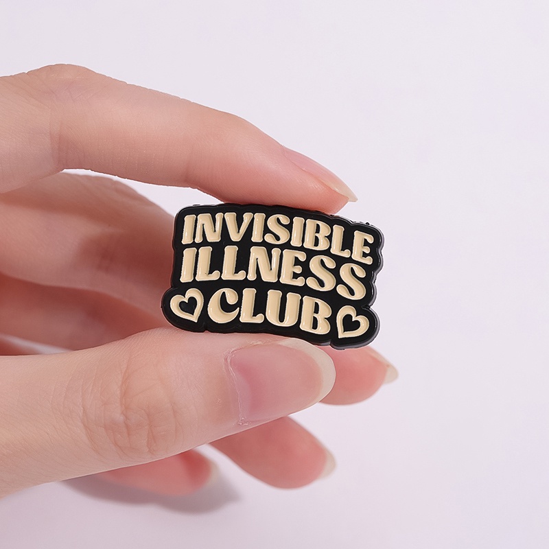 Mental Health Matters Brain Brooch Pins Cartoon Colorful