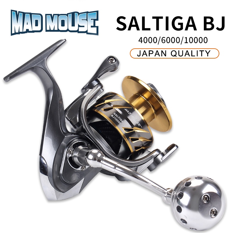 MADMOUSE SALTIGA BJ 4000 /6000/10000 Spinning Jigging Reel Japan