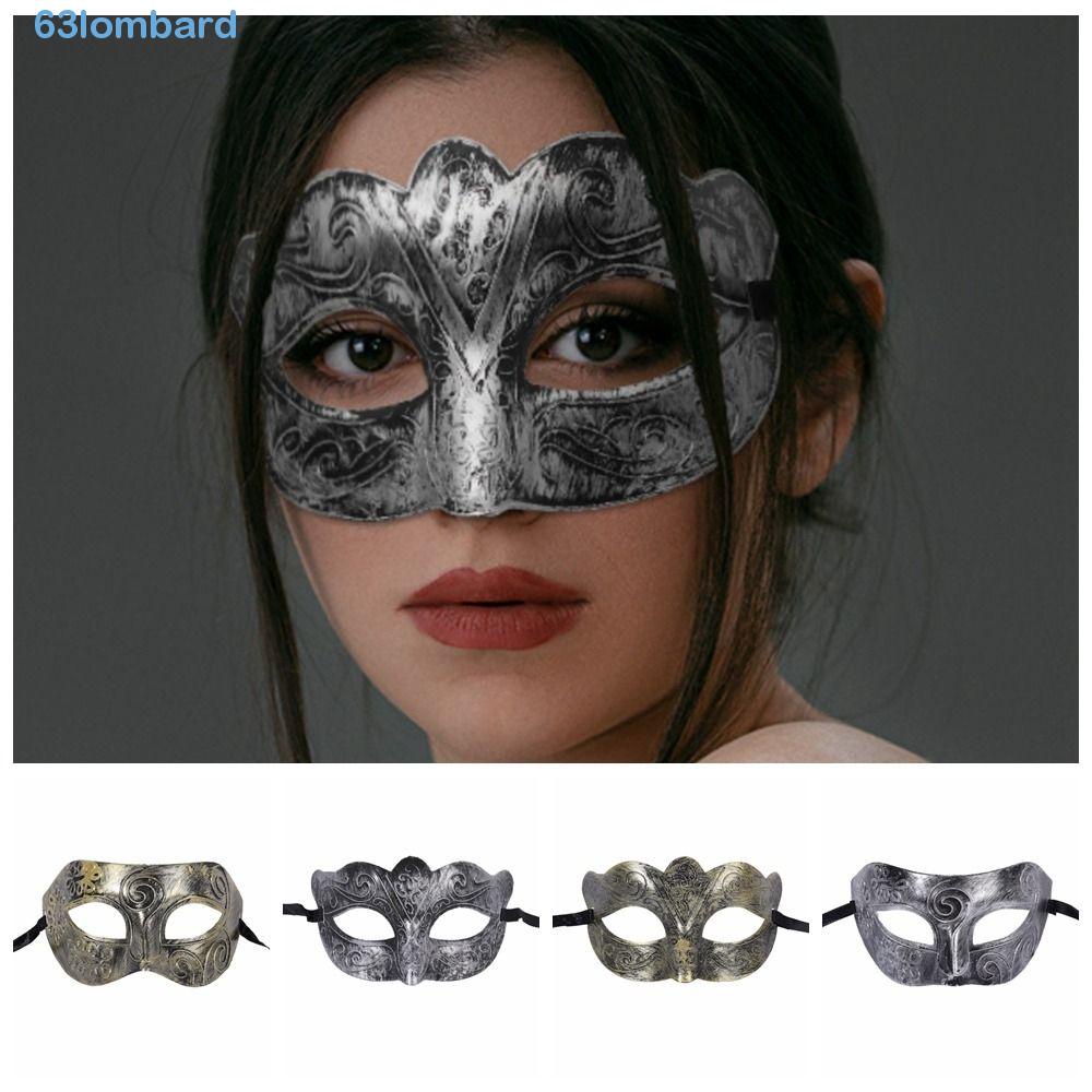 LOMBARD Halloween Mask, Eye Mask Half Face Masquerade Mask, Carnival