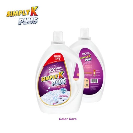 Simply K Plus Liquid Laundry Detergent Colour Care 4kg (Purple ...