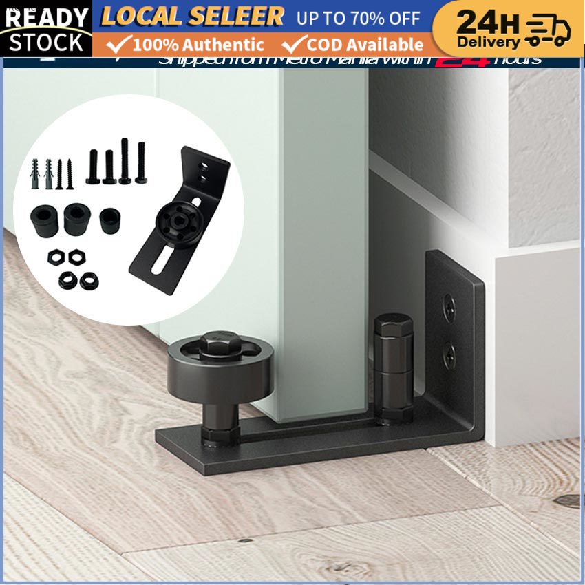 8 in 1 Carbon Steel Adjustable Sliding Slides Floor Guide Barn Door ...