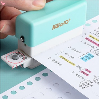 Good Adjustable 6-Hole Desktop Punch Puncher with 6 Sheet Capacity  Organizer Six Ring Binder for A4 A5 A6 B7 Dairy Planner
