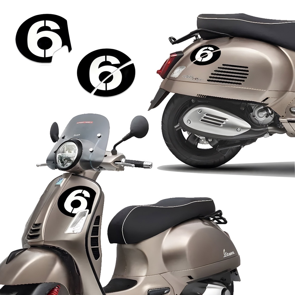 Number Stickers 3M Decal Universal Motor Bike Scooter Motorcycle ...