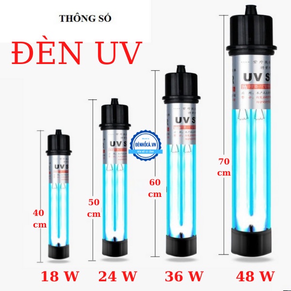 Uv Lamp 18W 100W Capacity Aquarium Kill Algae, Bacteria For Large UV