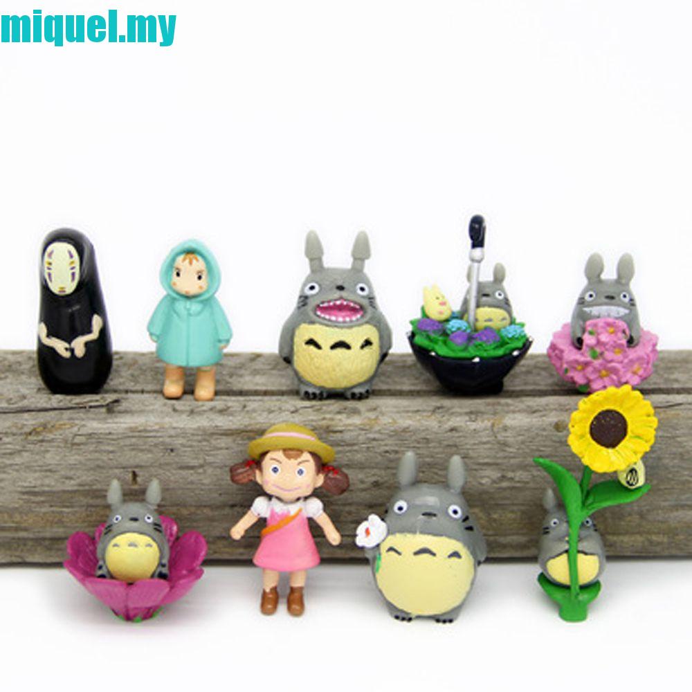 MIQUEL My Neighbor Totoro Garden Car Decoration Figure Toy Anime Figure ...