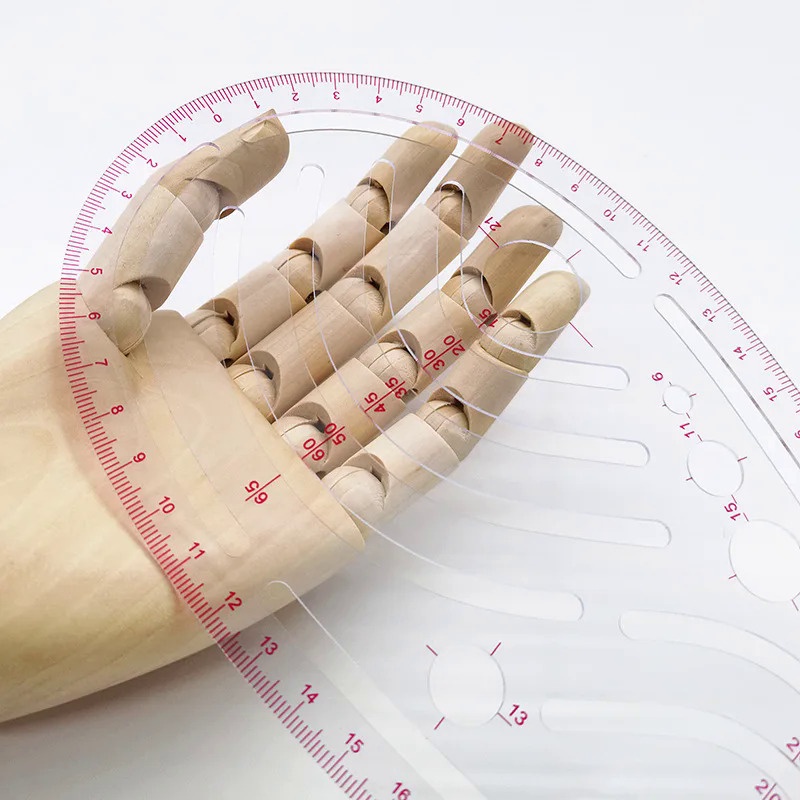 6401 Multifunctional Sleeve Cage Ruler Curve Ruler Clothing Plate ...
