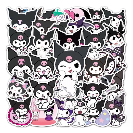 50PCS New Sanrio Stickers Hello Kitty Stickers Kuromi My Melody Cute ...