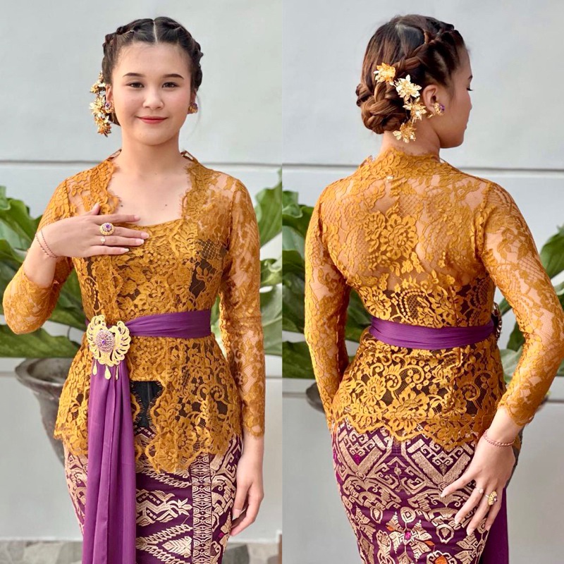 Kebaya Becomes Metallic Glossy- Latest Balinese Kebaya - Brocade Kebaya ...