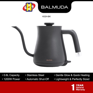 Balmuda Kettle Pot (Black / White) (1200w / 0.6L) Power