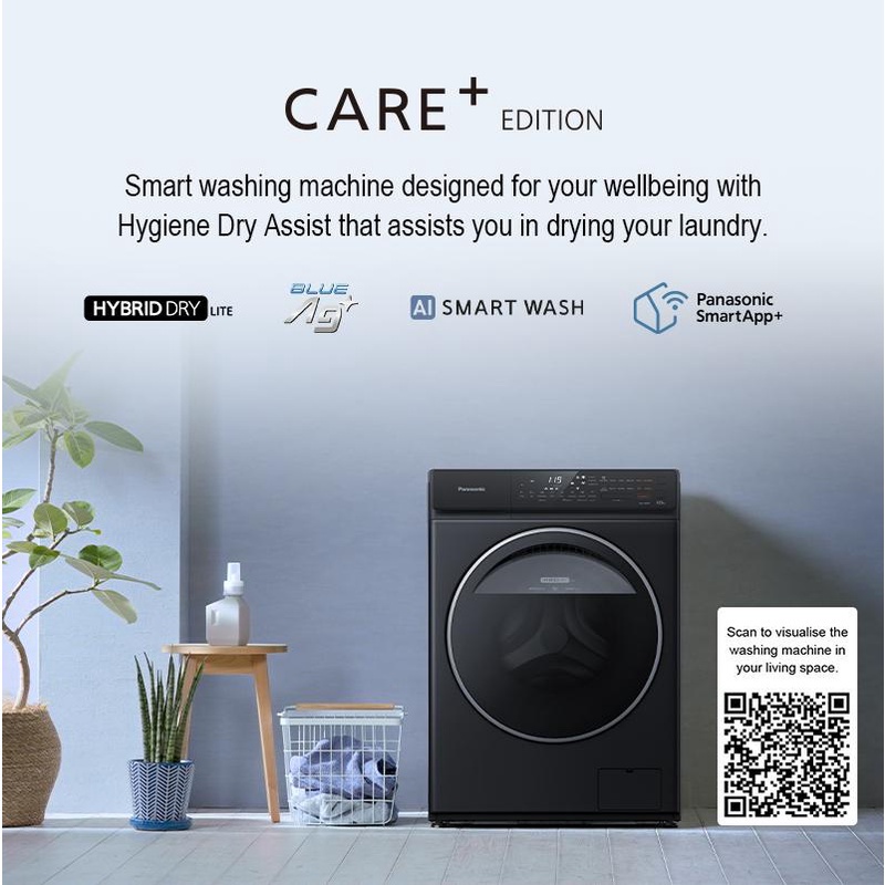 Panasonic air online dry washing machine