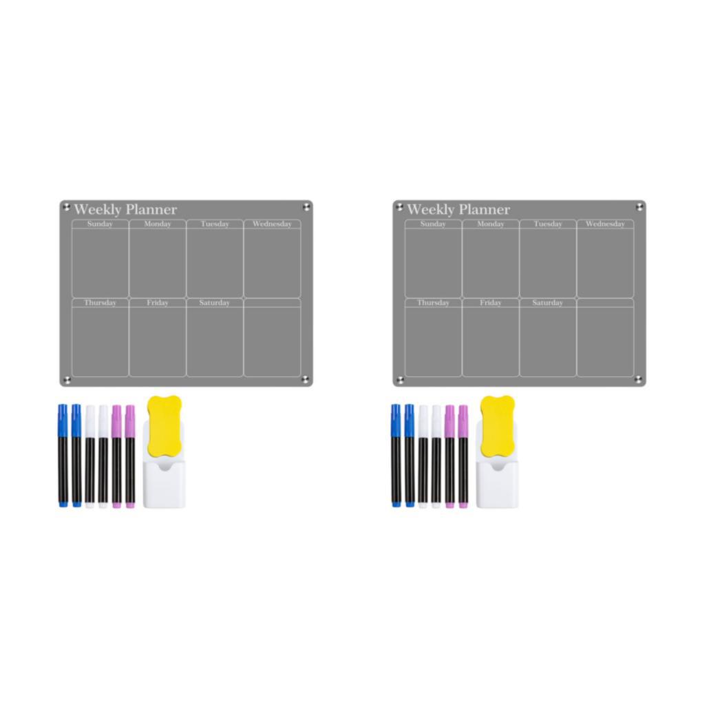 1/2/3 Acrylic Board Calendar Dry Erase Board Dry