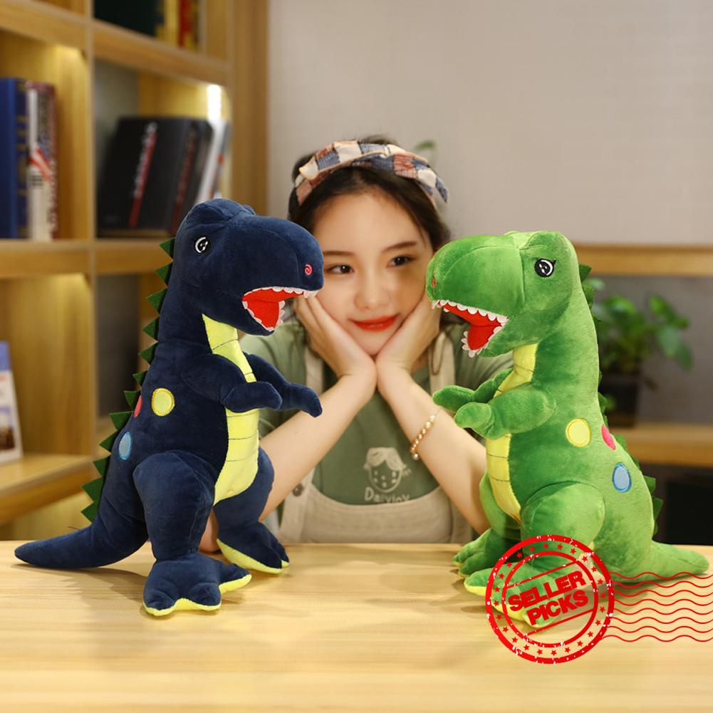 Cute Dinosaur Plushie Dolls Soft Stuffed Doll Polka Dot Toy Dinosaur ...