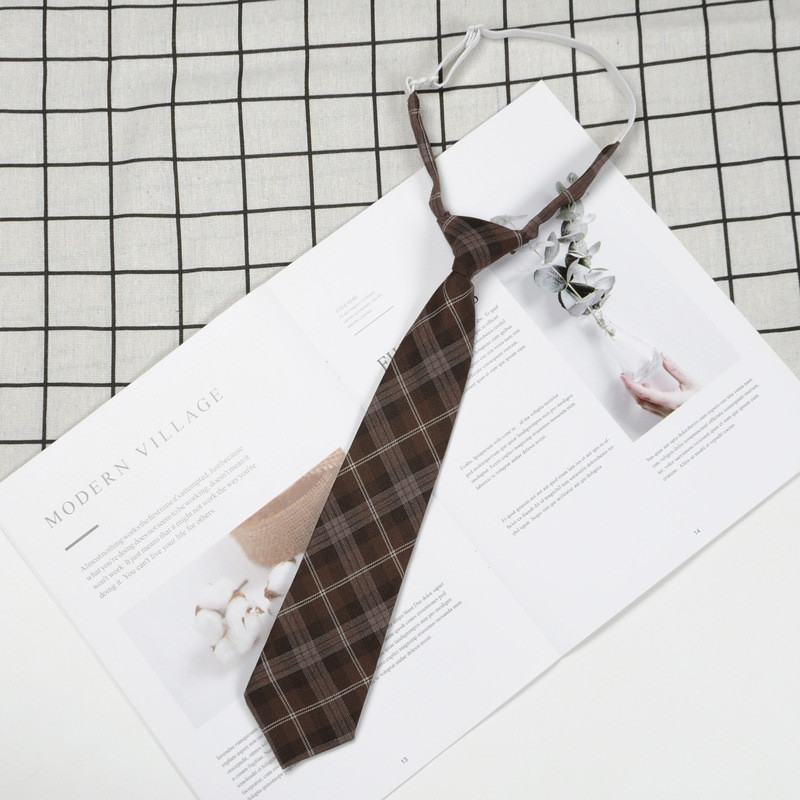 Brown Tie Female jk Japanese Style Preppy Style Free Shirt dk Tie Male ...