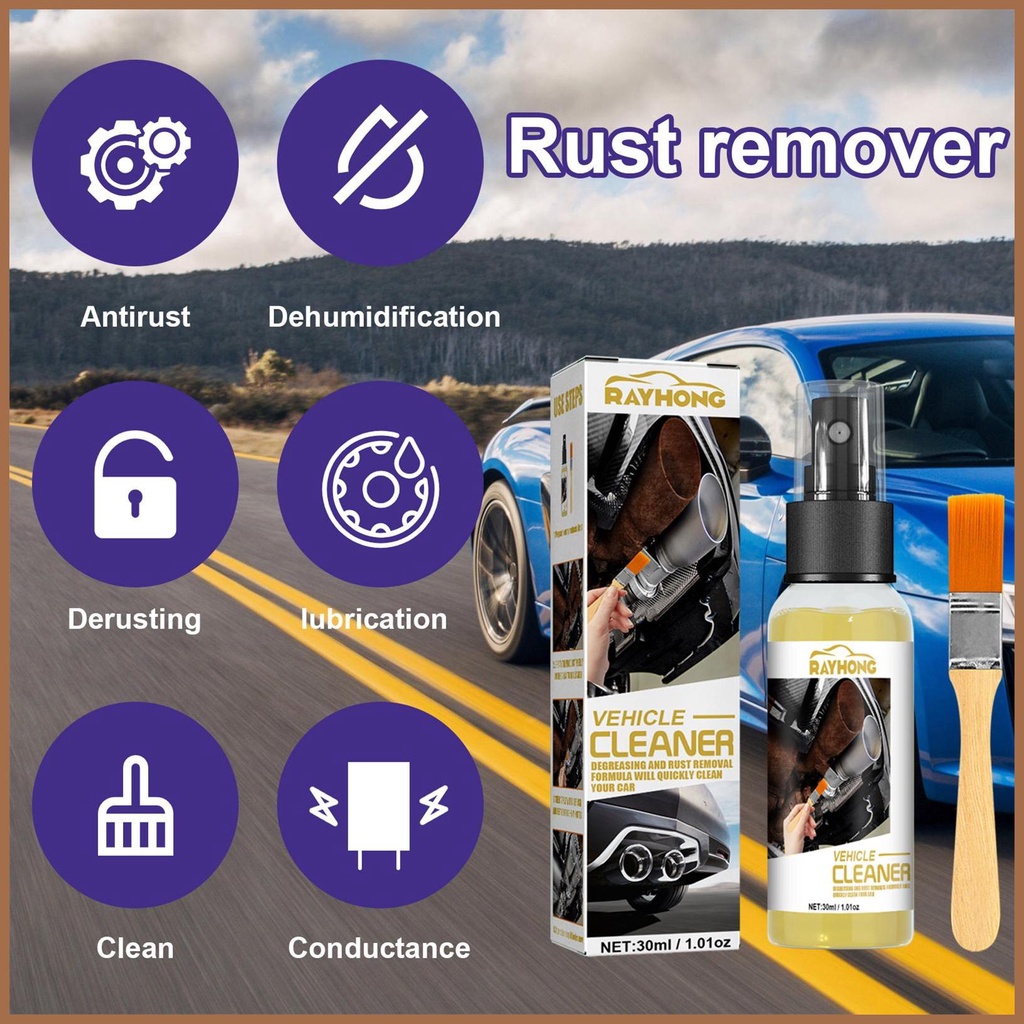 Car Rust Remover Spray Iron Remove For Car Detailing Rust Preventive