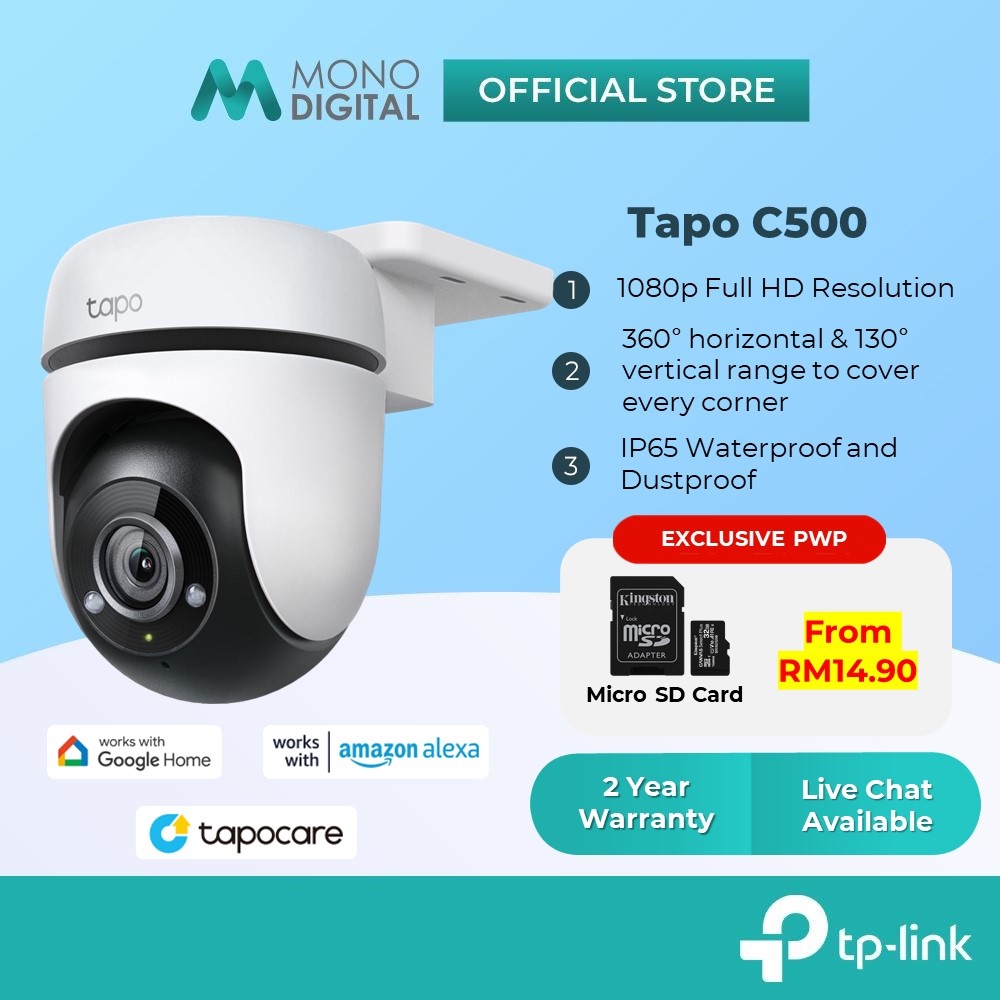 Tp-Link Tapo C500 Outdoor Pan/Tilt Security Wi-Fi Camera