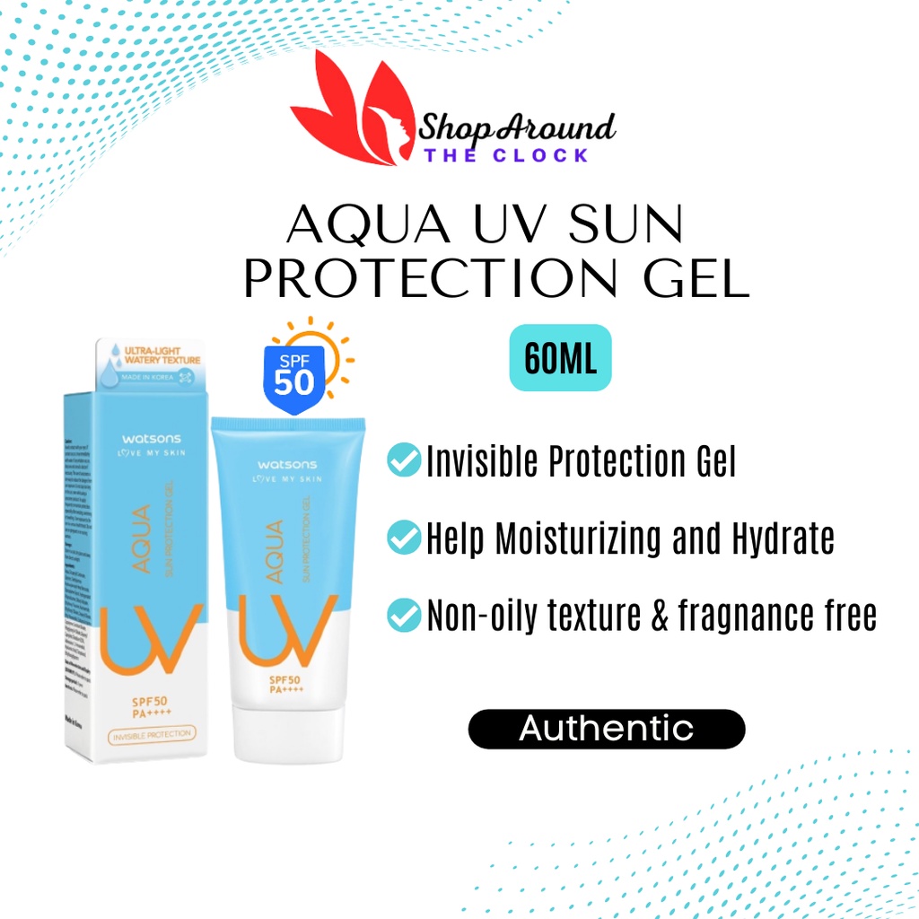 Aqua UV Sun Protection Facial Gel SPF50 PA++++ (50ml) Shopee Malaysia