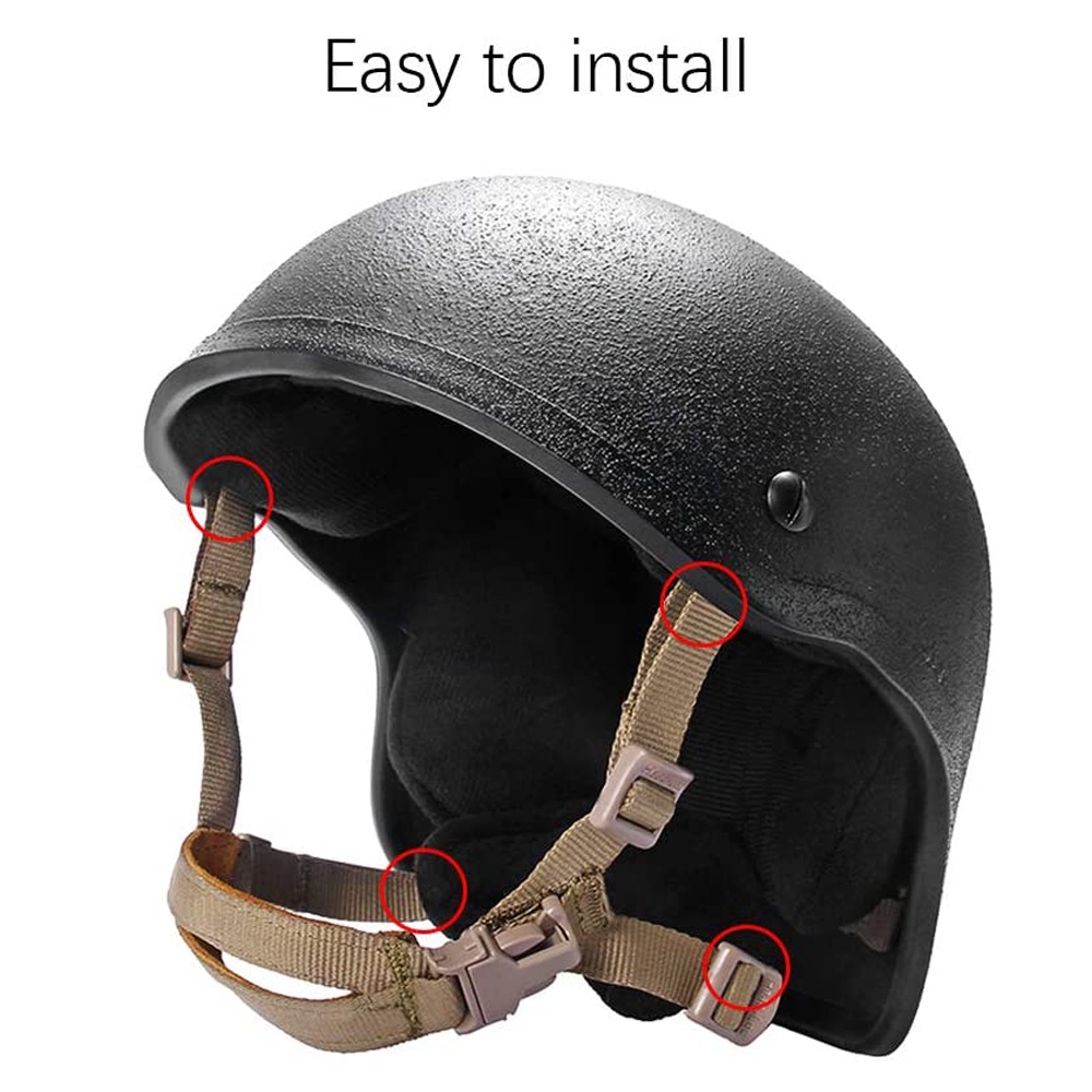 Gentex ACH / MICH LWH Helmet 4-Point Chinstrap Replacement Hardware Kit (Screw & Nut)