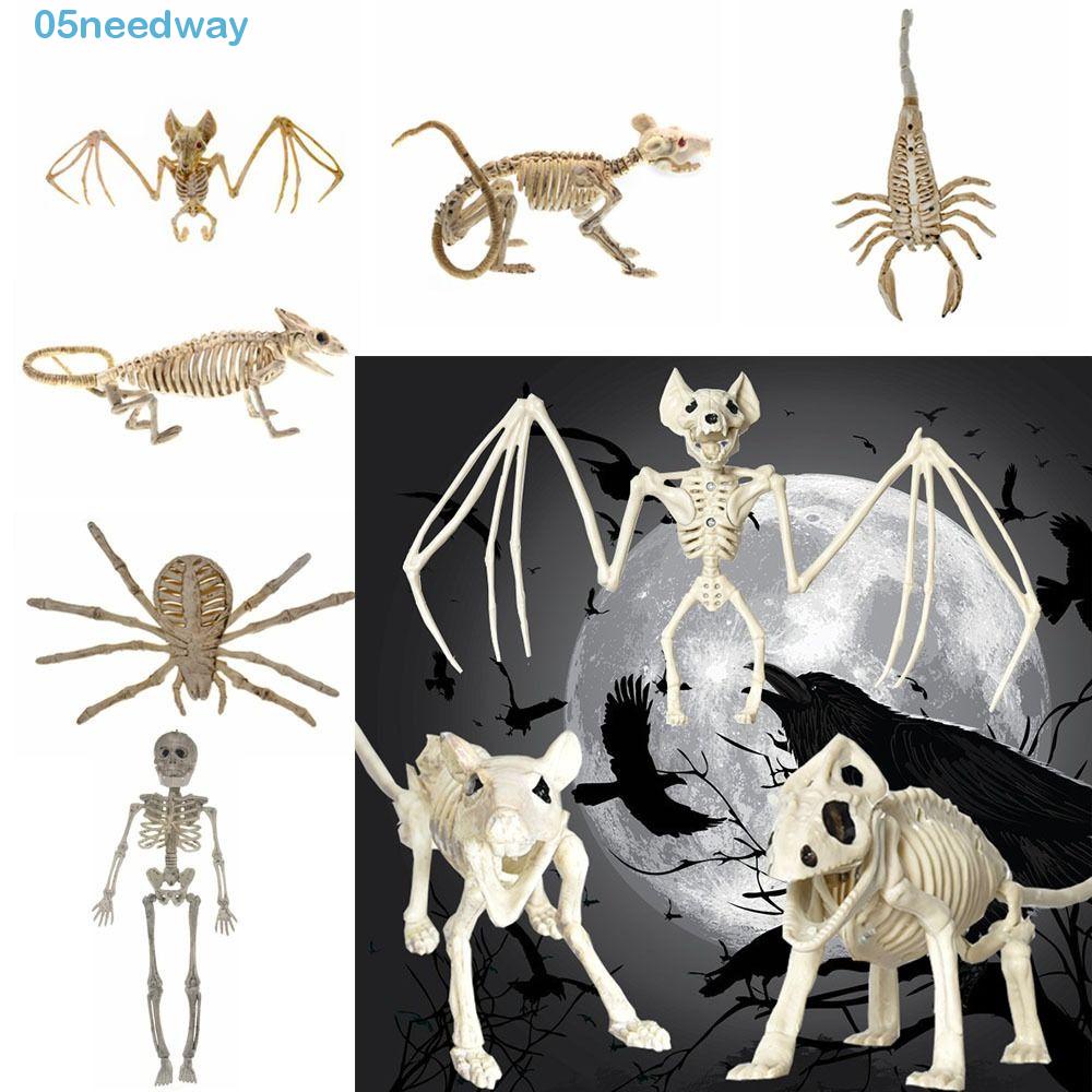 NEEDWAY Halloween Bats Skeleton, Bat Mouse Lizard Scorpion Human Bones