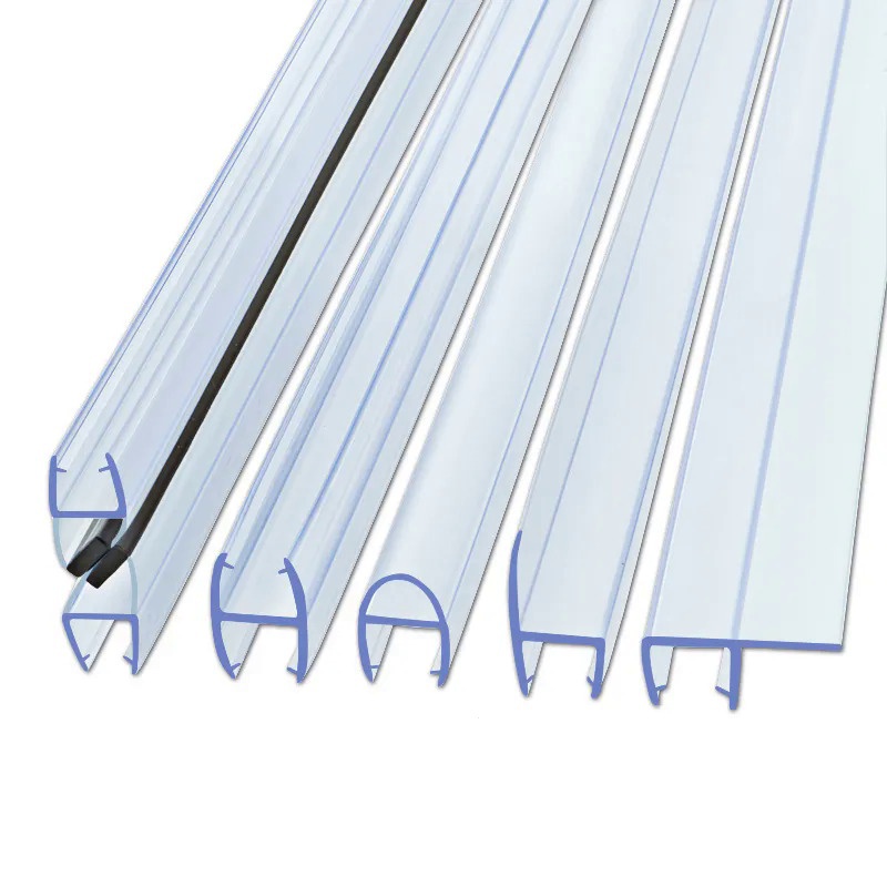 Bath shower screen door seal strip 6/8/10/12mm gap sealer PVC