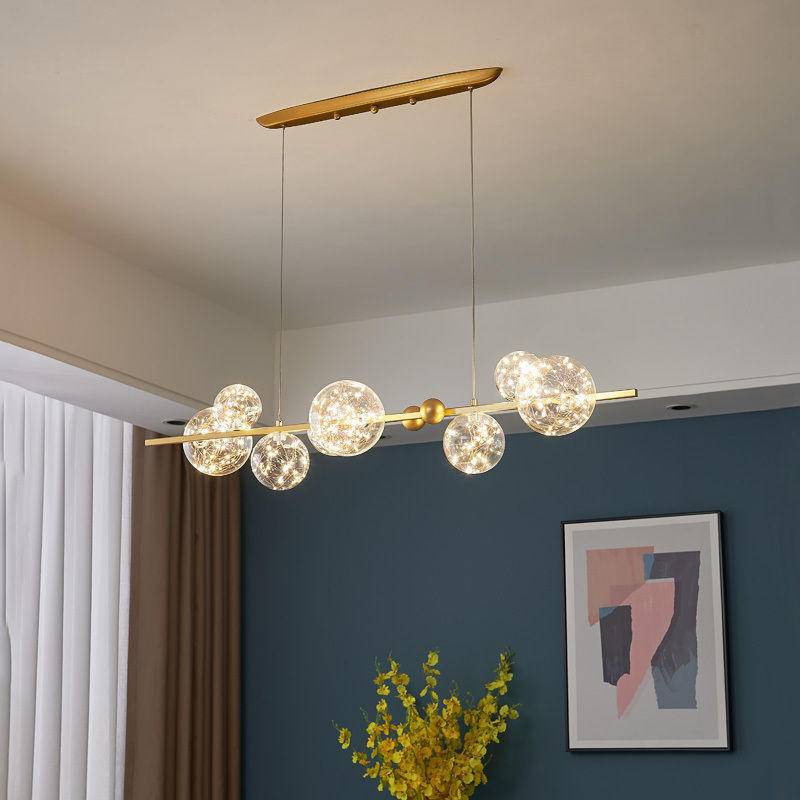 LED restaurant chandelier Nordic minimalist sky star bubble light ...
