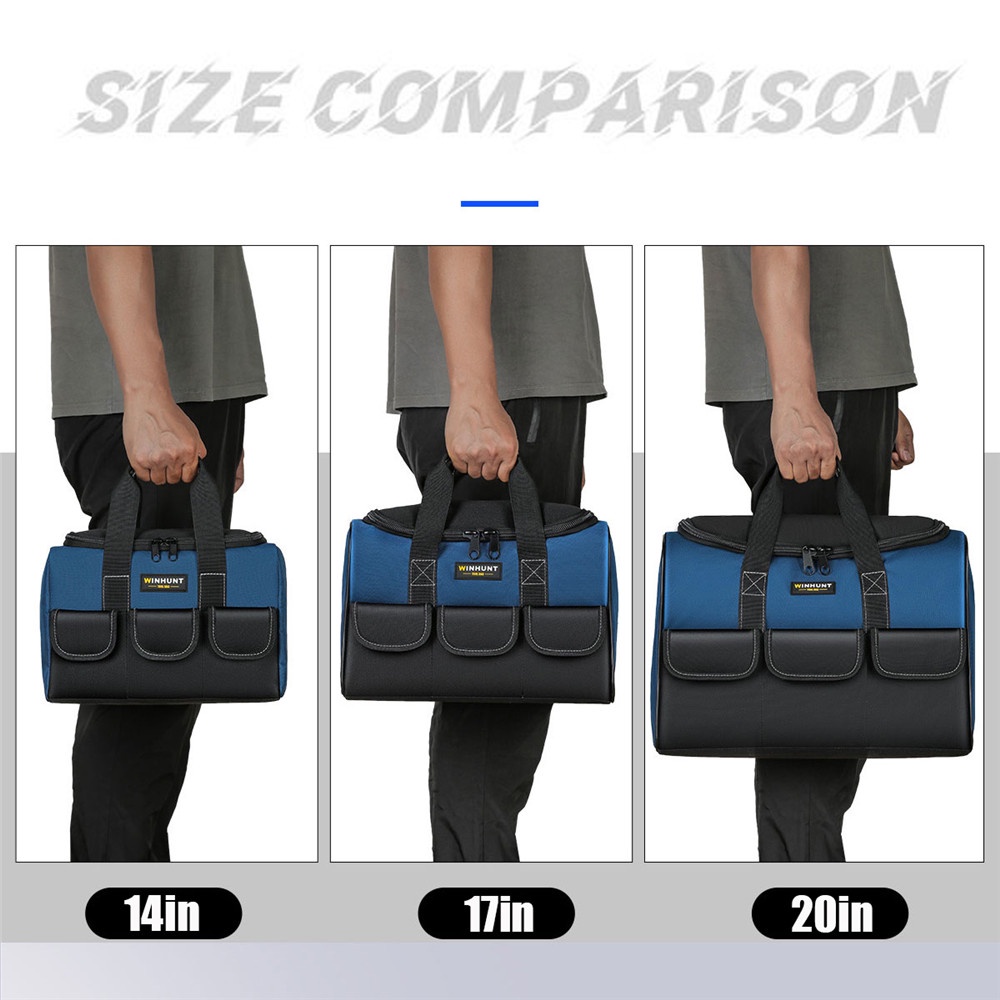 Winhunt Square Tool Bag Waterproof Multi Pockets Tool Organizer Tool