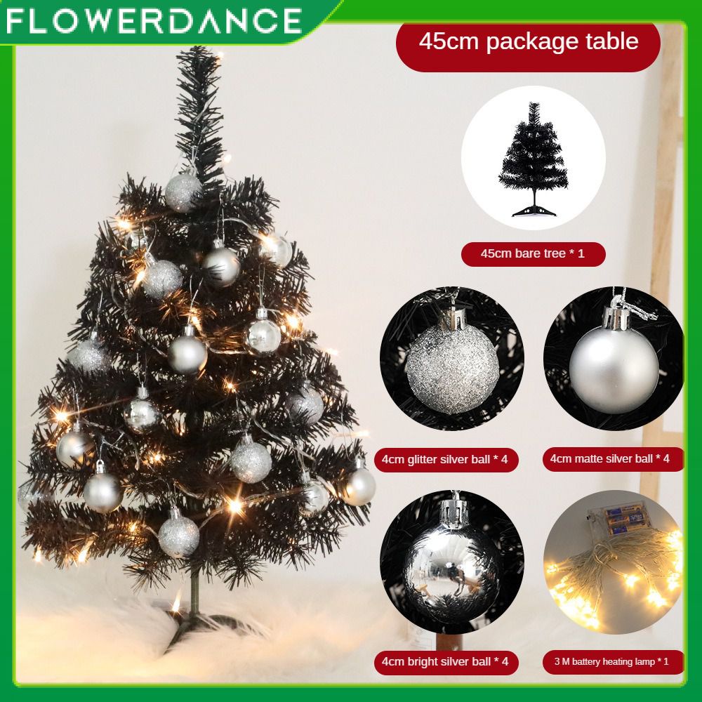 New Christmas Tree Package Black Pvc Mini Easy To Store Christmas Tree