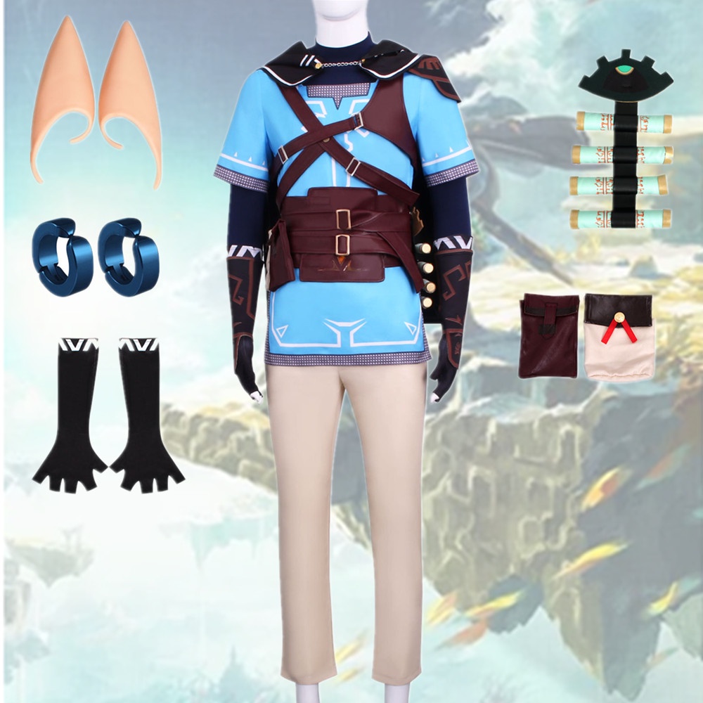 The Legend of Zelda: Tears of the Kingdom Link cosplay clothing Link ...