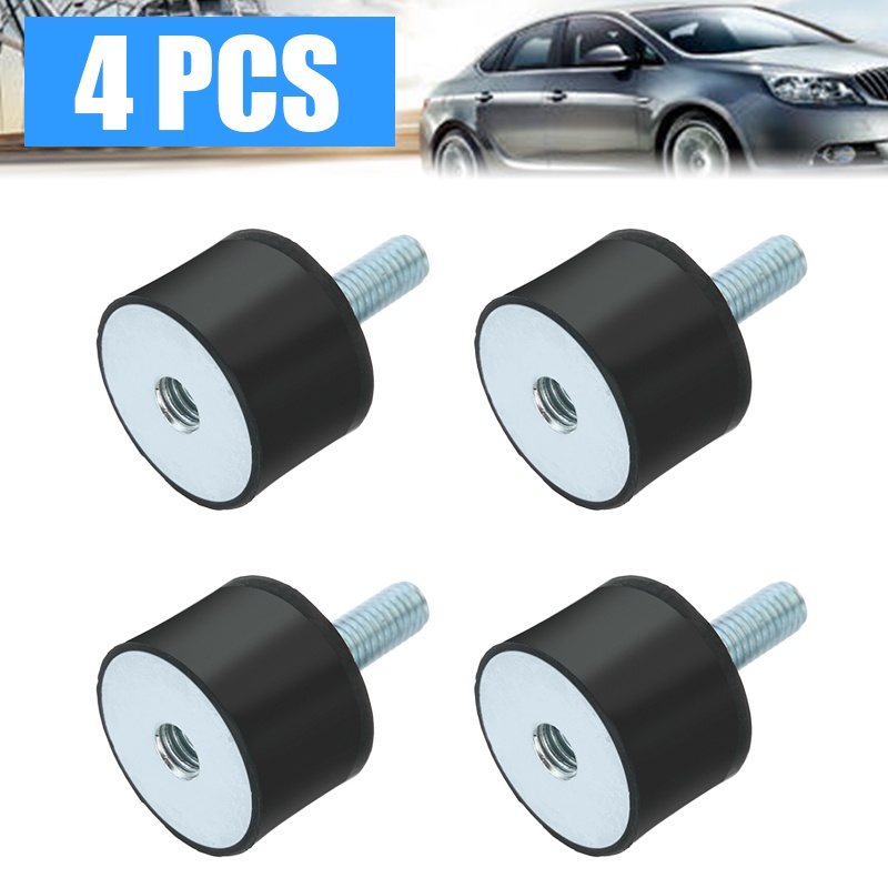 4x M8 Male Female Anti Vibration Rubber Mount Car Bobbin Isolator ...