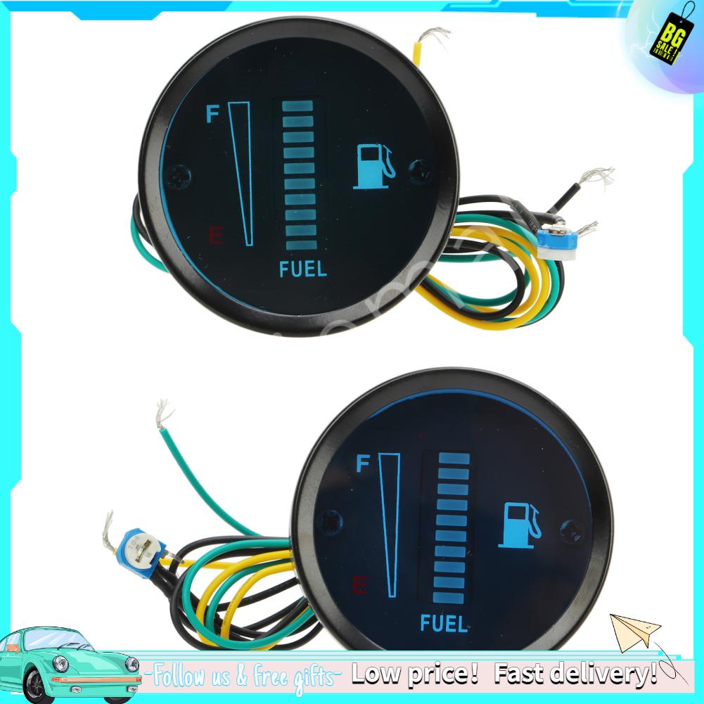 Haijiemall Fuel Tank Level Gauge Motorcycle Broken Resistant Flicker Proof 12V for Motorbike