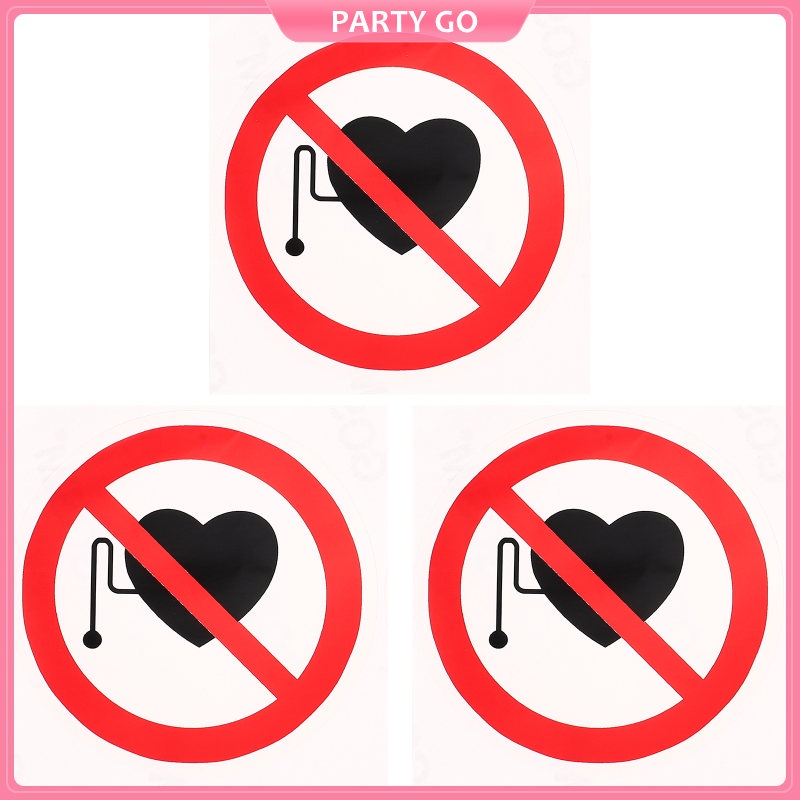Warning Stickers Adhesive Waterproof Field Harmful to