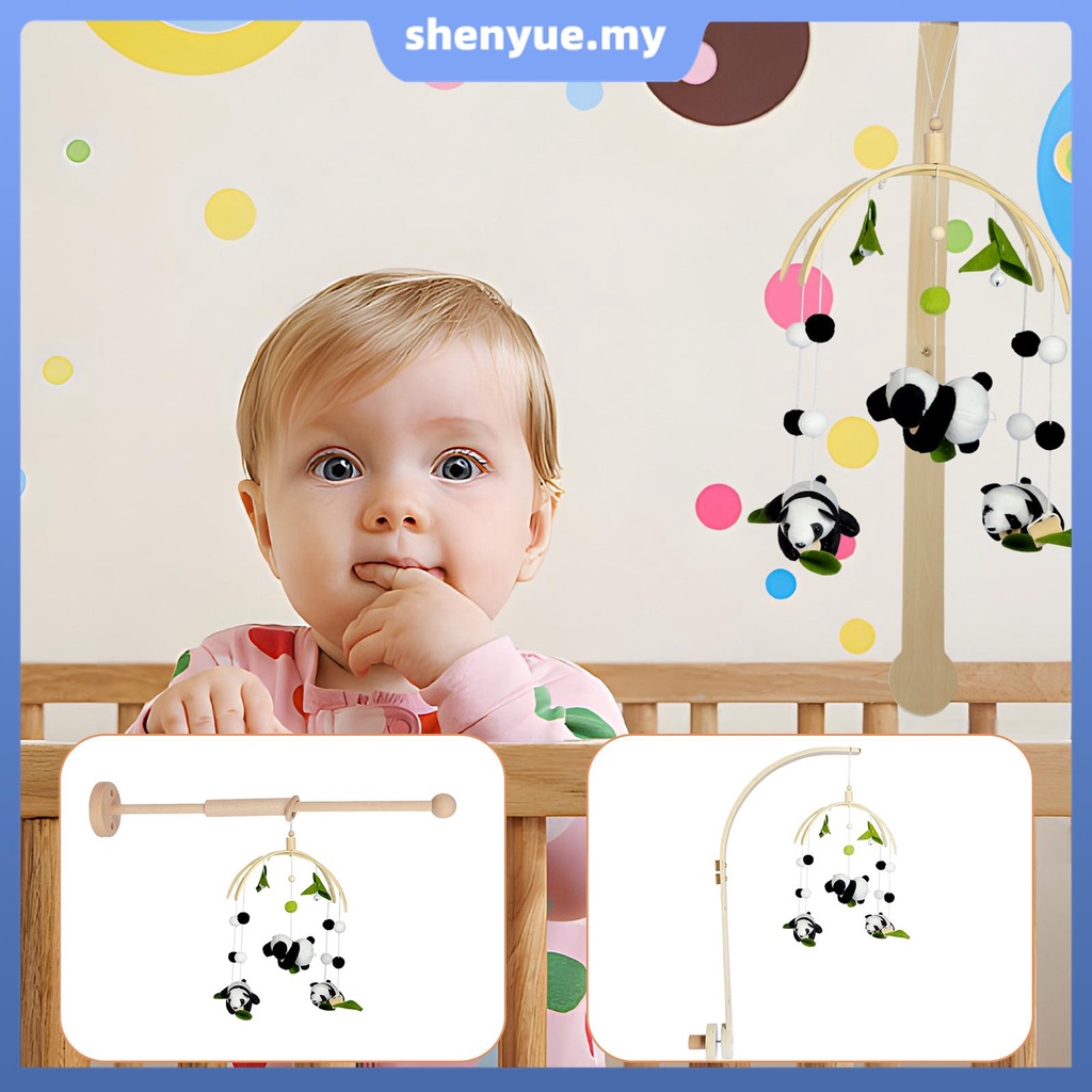 Baby Crib Mobile Arm Wooden Baby Mobile Hanger with AntiSlip Design