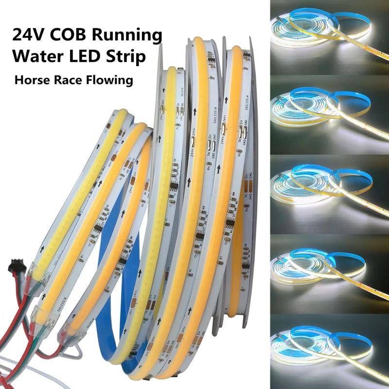 thumbnail image 2 of WS2811 COB Running Water Flowing LED Strip Light With Wireless Remote - 24V - Indoor/Outdoor 2 of 6