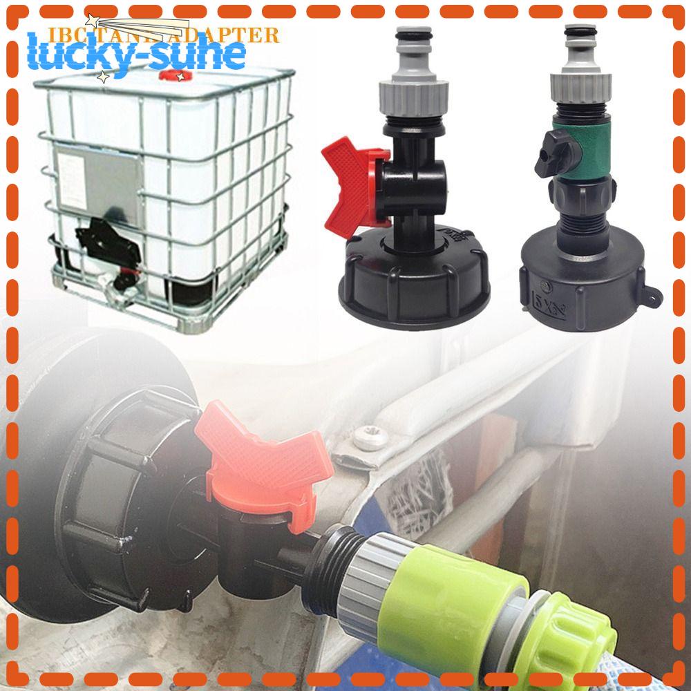 LUCKY-SUHE IBC Connector, 3/4'' Thread Garden IBC Tank Adapter ...