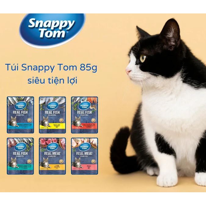 Pate Snappy Tom Real Fish / Real Meat For Cat 85g | Shopee Malaysia