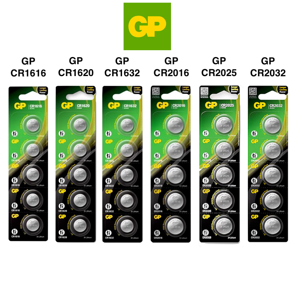 GP Lithium Coin Cell Battery CR1616 CR1620 CR1632 CR2016 CR2025 CR2032 ...