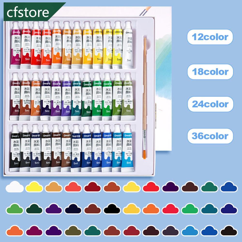 CFSTORE 12/24/36colors Watercolor Paint Set in Tubes Art Academy