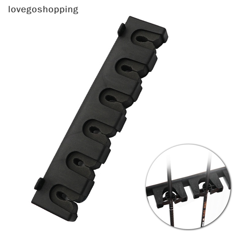 [lovego] Fishing Rod Holders 6Rod Rack Vertical Pole Holder Wall Mount