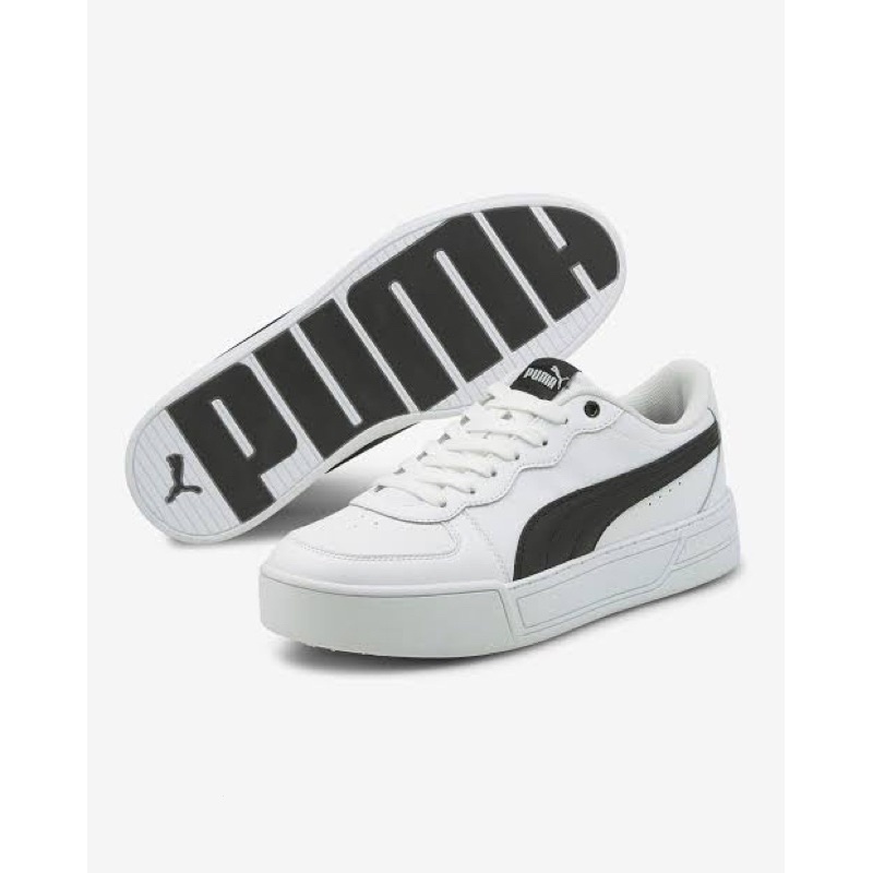 Puma Skye Puma White-Puma Black 374764 02 | Shopee Malaysia