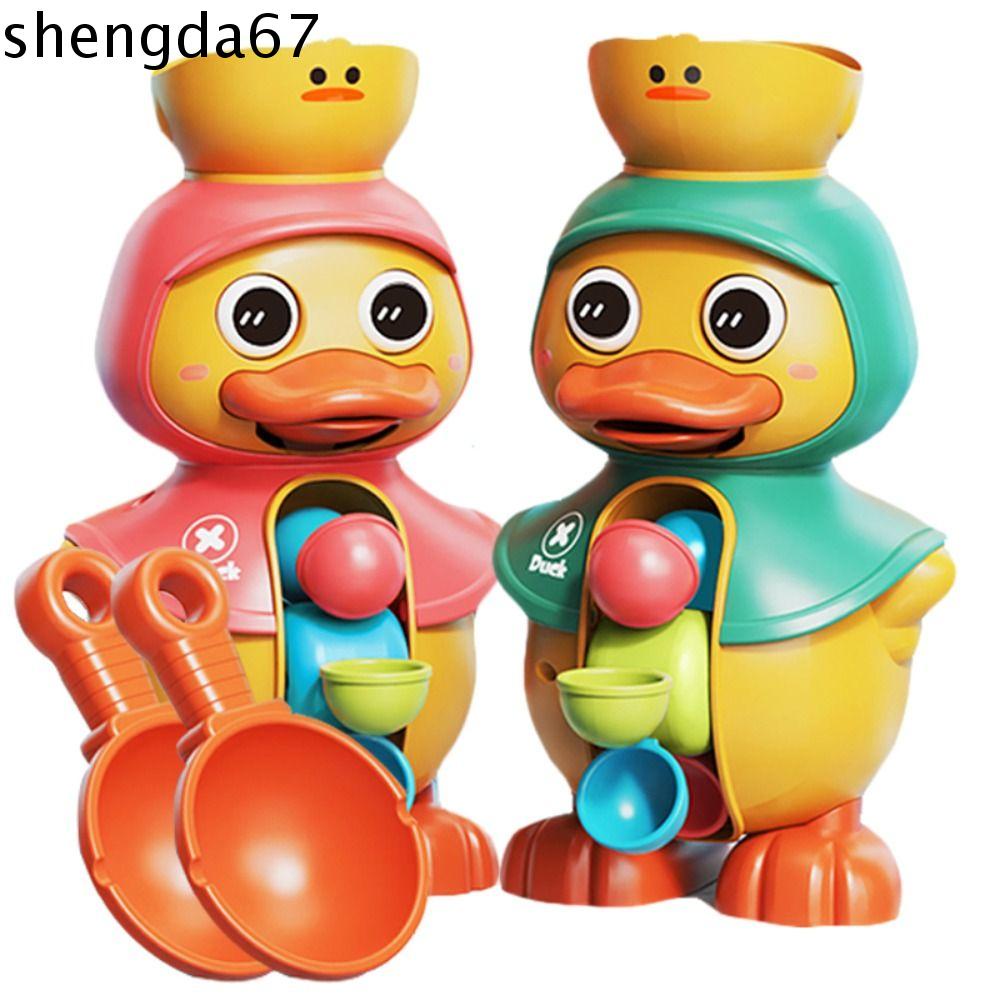 SHENGDA Rotating Water Wheels Bathroom Toy, Power Suction Water Shower